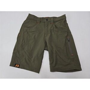 FIRST LITE Corrugate Guide Shorts Olive Side Pockets Size S Mens